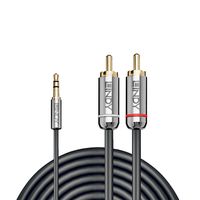 Lindy 35337 audio kabel 10 m 3.5mm 2 x RCA Antraciet - thumbnail