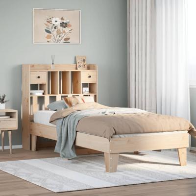 Bedframe zonder matras massief grenenhout 75x190 cm