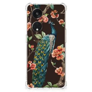 OPPO Reno8 T 5G Case Anti-shock Pauw met Bloemen