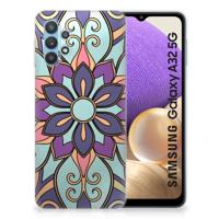 Samsung Galaxy A32 5G | TPU Case | Purple Flower
