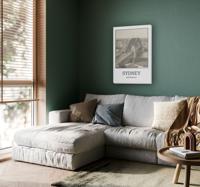 Sydney zwart wit Canvas schilderij