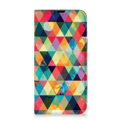 iPhone 13 Pro Max | Hoesje met Magneet | Geruit