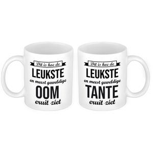 Leukste en meest geweldige oom en tante mok - Cadeau Oom en Tante   -