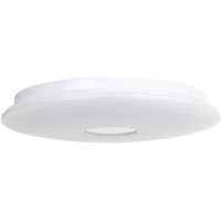 LED Plafondlamp - Smart LED - Wifi LED - Slimme LED - Aigi Ikano - 18W - Aanpasbare Kleur - RGB - Afstandsbediening - Dimbaar - Rond - Mat Wit - Aluminium