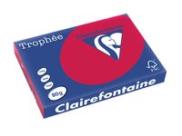 Clairefontaine Trophée Intens, gekleurd papier, A3, 80 g, 500 vel, kersenrood