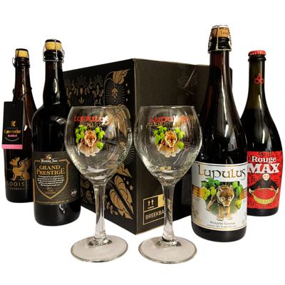 Hellobier Valentijn bierpakket 75cl + 2 glazen
