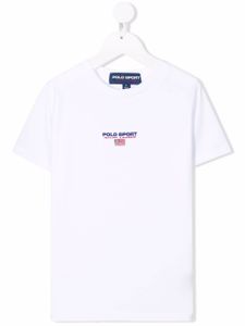 POLO RALPH LAUREN KIDS t-shirt à logo brodé - Blanc