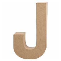 Letter Papier-maché J, 20,5cm