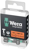 Imp Wera 867/1 dc aktor torx® bits, tx 20 x 25 mm - 10 stuk(s) - 05057624001