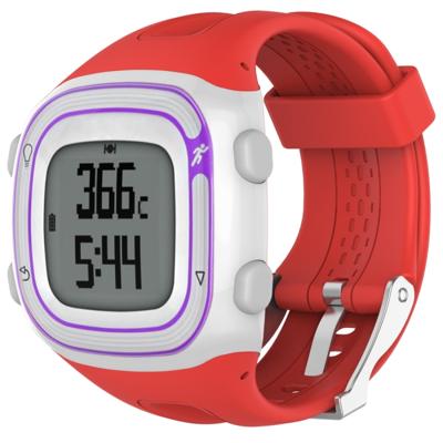 Siliconen sport polsband voor Garmin Forerunner 10/15 (rood)