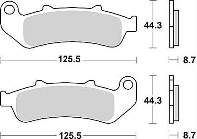 TRW Brake pad mcb 658 sv sintered metal