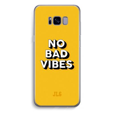 No Bad Vibes: Samsung Galaxy S8 Plus Transparant Hoesje