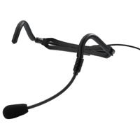 Monacor HSE-100 headset-microfoon met gestripte kabel - thumbnail