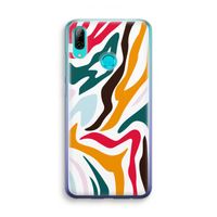 Colored Zebra: Huawei P Smart (2019) Transparant Hoesje