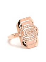 STATEMENT PARIS bague en or rose 18ct pavée de diamants