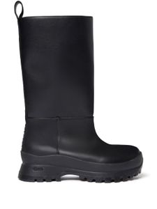 Stella McCartney bottes Trace Tubo en cuir - Noir