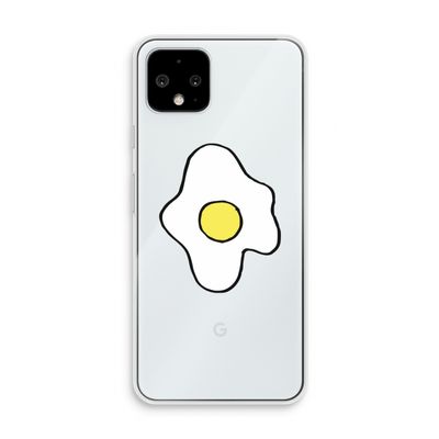 Spiegelei: Pixel 4 Transparant Hoesje