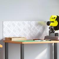 VidaXL Trap tread rechthoekig 2 pcs zilver 50 x 30 cm aluminium