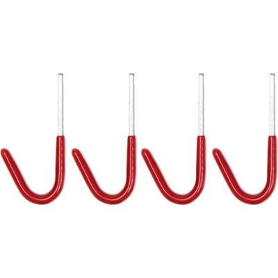 Benson ophanghaak - 4x stuks - gereedschapshaak - metaal - schuur / werkplaats