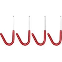 Benson ophanghaak - 4x stuks - gereedschapshaak - metaal - schuur / werkplaats