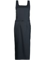 Low Classic robe ceinturée à fente latérale - Bleu