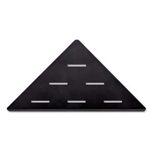Looox corner shelf hoekplanchet - 30x22cm - zwart mat corner30mz