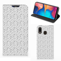 Samsung Galaxy A30 Hoesje met Magneet Stripes Dots