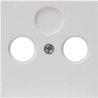 Enzo kopp hk07 wit afdekraam voor coax 4622040 - thumbnail