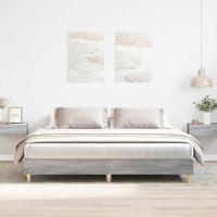 Bedframe zonder matras 180x200 cm spaanplaat grijs Sonoma