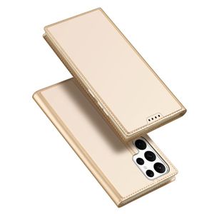 Dux Ducis - Samsung Galaxy S23 Ultra - Slim bookcase hoesje - Goud