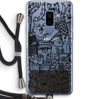 Vexx Black Mixtape: Samsung Galaxy S9 Plus Transparant Hoesje met koord