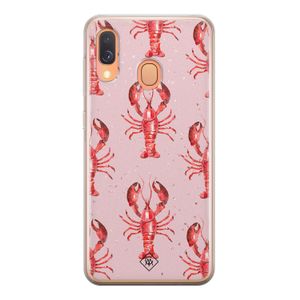Samsung Galaxy A40 siliconen telefoonhoesje - Lobster all the way
