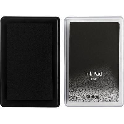 Creativ Company Stempelinkt, h: 2 cm, afm 9x6 cm, zwart, 1 stuk
