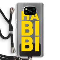 Habibi Blue: Xiaomi Poco X3 NFC Transparant Hoesje met koord - thumbnail