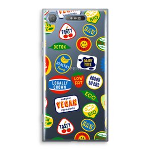 Fruitsticker: Sony Xperia XZ1 Transparant Hoesje