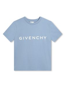 Givenchy Kids t-shirt en coton biologique à logo imprimé - Bleu