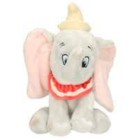 Grijze Disney Dumbo/Dombo olifant knuffels 20 cm knuffeldieren - thumbnail