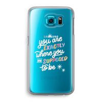 Right Place: Samsung Galaxy S6 Transparant Hoesje