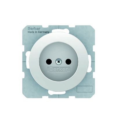 Berker wandcontactdoos RA kinderveilig insteekcontacten R1-R3 wit 47232089