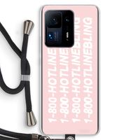 Hotline bling pink: Xiaomi Mi Mix 4 Transparant Hoesje met koord