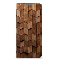 Book Wallet Case voor OPPO A77 5G | A57 5G Wooden Cubes - thumbnail