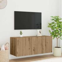 TV Wandkast Artisan Eiken 100 x 35 x 41 cm Bewerkt hout