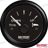 Voltímetros y posición trim RECKY09220 - INDICADOR POSICION TRIM 0-190º NEGRO