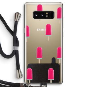 Waterijsje: Samsung Galaxy Note 8 Transparant Hoesje met koord