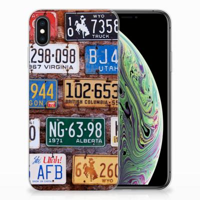 Apple iPhone Xs Max | Siliconen hoesje | met foto Kentekenplaten