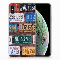 Apple iPhone Xs Max | Siliconen hoesje | met foto Kentekenplaten
