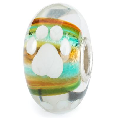Trollbeads TGLBE-20385 Kraal Reismaatje zilver-glas