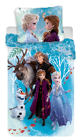 Frozen Dekbedovertrek Family - Eenpersoons - 140 x 200 cm - Katoen - thumbnail