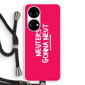 Neuters (roze): Huawei P50 Transparant Hoesje met koord