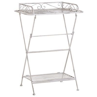 Beliani ANCUD - Bijzettafel-Wit-IJzer